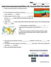 The Structure Of The Federal Court System Worksheet Answers