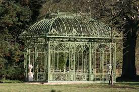 The owners took advantage of the interior soffit and included lighting.the orangery's solid roof also creates a cozy enclosed feeling. Gartenhaus Orangerie Gazebo Bordeaux Pompidu Living