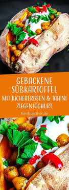 Gebackene Susskartoffel Gebackene Susskartoffel Tahini Rezept Gefullte Susskartoffeln