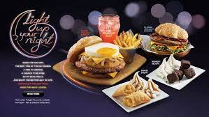 Mcdonald S Singapore Nighttime Only Twilight Menu Grand Twilight Burger Classic Twilight Burger Midnight Delight Aka Brownies A La M Food Menu Mcdonalds