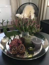 Herbstdeko Tablett Herbst Dekor Herbst Dekoration Herbstdeko