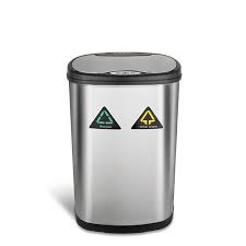 Kmart has kitchen trash cans. Nine Stars 13 Gallon Motion Sensor Multi Compartments Trash Recycling Bin Reviews Wayfair
