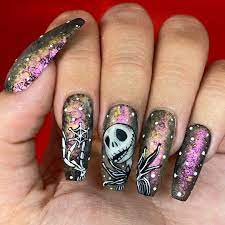 The Nail Shack On Instagram Day 8 Of Shackvent The Nightmare Before Chris Nightmare Before Christmas Nails Christmas Nails Acrylic Christmas Nails