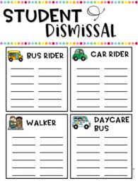 Dismissal Chart And Signs