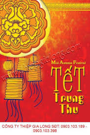 Mẫu thiệp trung thu sang trọng