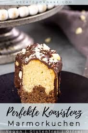 Rezept Fur Einen Glutenfreien Veganen Marmorkuchen Einfach Und Schnell Hergestellt Mit Einer Perfekten Luf Vegan Marmorkuchen Vegane Sussigkeiten Marmorkuchen