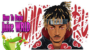 Juice wrld artwork painting by taoteching art. How To Draw Juice Wrld Akatsuki Youtube