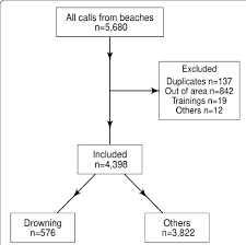 Flow Chart Of Call Data From The Surf Beaches To The