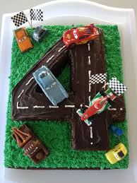 Simple Birthday Cake For 4 Year Old Boy Pin By Joanne Puckett On Cars Birthday Ideas Cars Birthday Parties Kids Birthday Party Cars Birthday