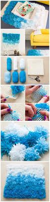 Making a pom pom rug. You Ll Love To Make A Super Cute Pom Pom Rug The Whoot