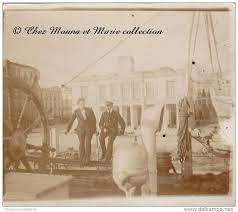 Algerie 1920 Bone Annaba Arrivee Au Port Sur Le Pont Bateau Navire Photo 7 X 6 Cm Bateaux Alger Bateaux Navire