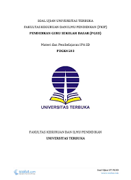 Mata kuliah pdgk4206 pendidikan matematika ii. Soal Ujian Ut Pgsd Pdgk4103 Konsep Dasar