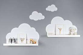 Wandtattoo Wolken In Weiss Fur Ikea Regalbrett Ribba Mosslanda 55 Cm Bilderleiste Fur Babyzim Kinderzimmer Aufkleber Wandtattoo Wolken Babyzimmer Wandgestaltung