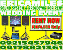 Have you ever hire sound system for party? Lcd Projector Sound System Rental Services Photo For A Any Types Party Event For Your Bright Clear Audio Visual Presentation Needs Ericamiles Your Best Solution In Audio Visual Lighting Hire