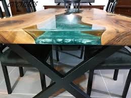 Epoxy Table Decor River Dining Table Office Desk Live Edge Etsy In 2020 Resin Table Epoxy Resin Table Live Edge Dining Table