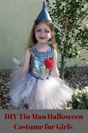 Diy Wizard Of Oz Tin Man Costume For Girls Tin Man Halloween Costume Tin Man Costumes Diy Tin Man Costume
