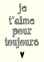 I Ll Love You Forever In French 5x7 Etsy Love You Forever Love You French Quotes