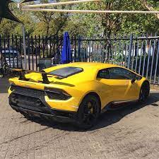Wingwednesday With This Giallo Lamborghini Huracan Performante Spotted At Giloolys Now By Bradster1011 Exoticspotsa Zero2turbo Southafrica Lamborghini