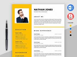 Your modern professional cv ready in 10 minutes.cv english. Free Microsoft Word Resume Template With Modern Design Microsoft Word Resume Template Cv Template Free Free Resume Template Word