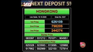 Live Draw Hk Hongkong Senin 19 Oktober 2020 Youtube