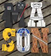 Hand Painted Star Wars Three Sizes Free Shipping Etsy Star Wars Baby Room Star Wars Nursery Star Wars Kids