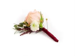 Browse diy wedding flower tutorials for wedding centerpieces, wedding bouquets, etc. Easy Fall Burgundy Cream Peach Diy Wedding Boutonniere Tutorial