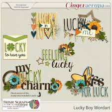 Lucky Boy Wordart By Trixie Scraps Designs Digital Scrapbooking Design Lucky