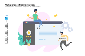 Modern Flat Illustration Design Graphic By Rivatxfz Creative Fabrica