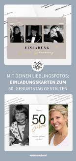 Einladung Zum 50 Geburtstag Mit Deinen Fotos Aus Der Kindheit Jugend Gestalten Diy Birthday Invitations 50th Birthday Create Invitations