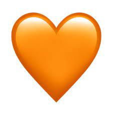 Orange Heart Heart Emoji Heart Emoji Stickers Emoji Wallpaper Iphone