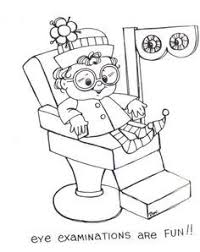 Free Eye Care Coloring Sheets Coloring Pages Eyes Game Cartoon Girl Drawing