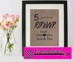I was trying to write out a thoughtful post on new lessons we learned during year 5 (something catchy like 5. 5 Year Anniversary Anniversary Gift Anniversary Frame Home Decor Gift For Husband Annive Marriage Anniversary Gifts Anniversary Gifts Marriage Anniversary