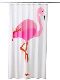 Flamingo Decor From Ikea Cheery Shower Curtains For Just 14 99 And More Flamingo Shower Curtain Pink Shower Curtains Flamingo Shower