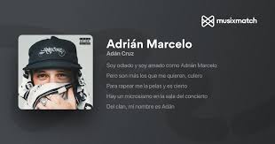 Letra de Adán Cruz