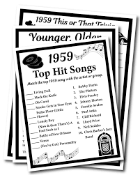Perhaps it was the unique r. 1959 Birthday Trivia Game 1959 Birthday Parties Games Instant Download In 2021 60th Birthday Ideas For Mom 60th Birthday Ideas For Dad 60th Birthday Celebration Ideas