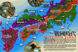 Many centuries ago, there was a time of peace. Japan Sengoku Jidai Map