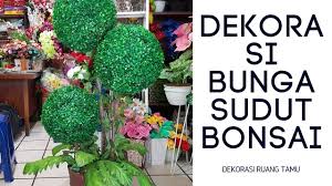 Karena secara umum jika ingin memberikan. Bunga Hias Sudut Ruang Tamu Motif Bonsai Terbaru Youtube