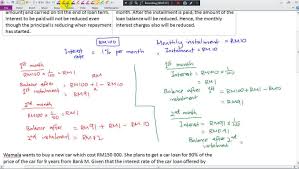 Kssm Form 3 Mathematics Kssm Form 3 Chapter 3 3 2 Credit And Debt Management Flat Rate Interest Interest On Balance Facebook