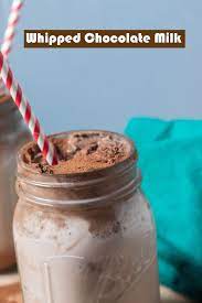 How To Make Whipped Chocolate Milk Recipe Milk Chocolate Recipes Chocolate Drink Recipes Chocolate Milk