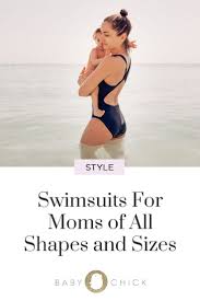 They pull in all the right spots, like the postpartum pooch, without making you feel uncomfortable. Swimsuits For Moms Of All Shapes And Sizes Mom Swimsuit Post Baby Swimsuit Baby Bathing Suit