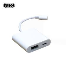 This adapter is joined by the newly introduced and similarly styled lightning to sd card camera reader, which is also priced at $29 usd. Vitog Otg Adapter For Lightning To Usb 3 Camera Cable Data Converter For Iphone Ipad Keyboard Connector Shopee Philippines