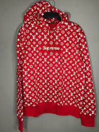 Supreme x louis vuitton arc logo crewneck €159.00. Supreme Supreme X Louis Vuitton Monogram Box Logo Hoodie Grailed