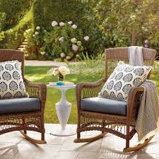 Providence Rocking Chair With Cushion Frontgate Comfortable Outdoor Furniture Front Porch Furniture Indoor Outdoor Pillows