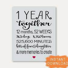 This is what makes a romantic card message an absolute must for this occasion. 1 Year Anniversary Sign Annviersary Cute Gift For Boyfriend Etsy In 2021 Cards For Boyfriend Anniversary Sign Anniversary Quotes For Boyfriend