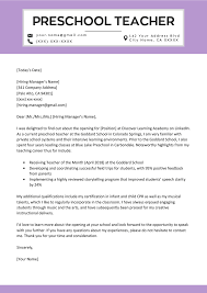 Simple application letter sample for any vacant position without experience. 9 Resume For Preschool Teacher Without Experience Free Templates