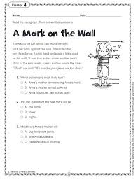 Grade 3 reading comprehension pdf muliple choice : Printables Short Comprehension Passages For Grade 4 Tempojs Thousands Of Printable Activities