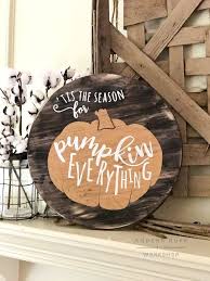 Round Wood Projects Ar Workshop Fall Wood Signs Round Wood Sign Wood Crafts Diy