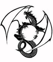 Black And Blue Dragon Logo Pin On Dragons