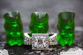 Green Gummy Bear Engagement Ring Photo Engagement Ring Photos Wedding Rings Disney Engagement