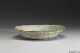 宋 元代哥窯花口盤高3 7cm 口徑19 2cm 底徑8 2cm 1127 a d 1368 a d chinese pottery crackle glaze pottery